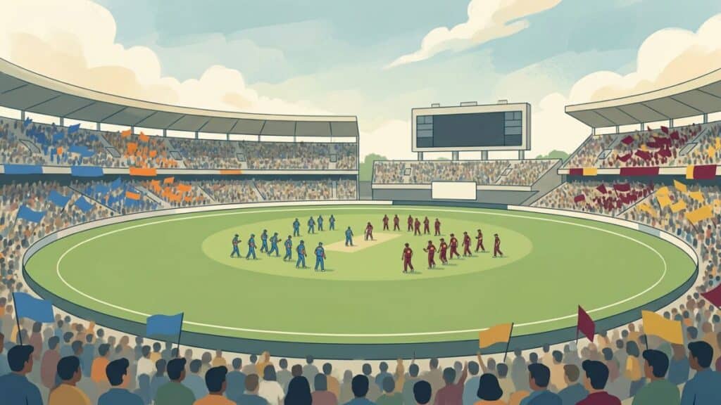 South Africa vs Australia and More: Cricket Preview for September 27 3 India vs West Indies match illustration